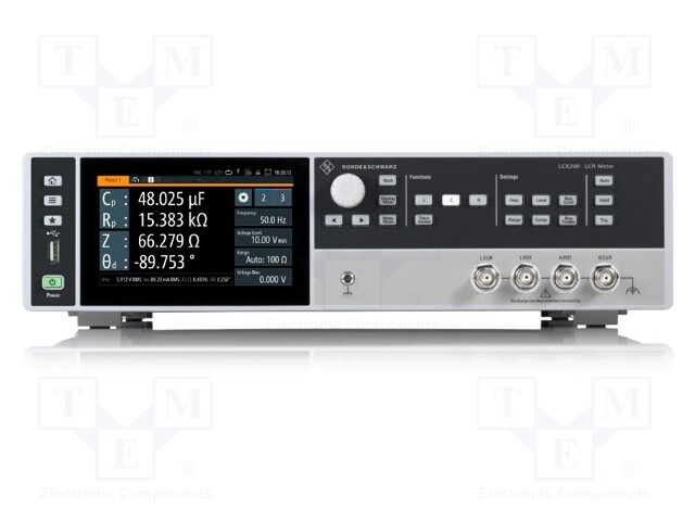 RLC SILTA - KOSKETUSNÄYTTÖ,LCD TFT 5"OHM÷100OHM,100MOHM÷100MOHM - LCR Mittarit - LCX200COM - 1