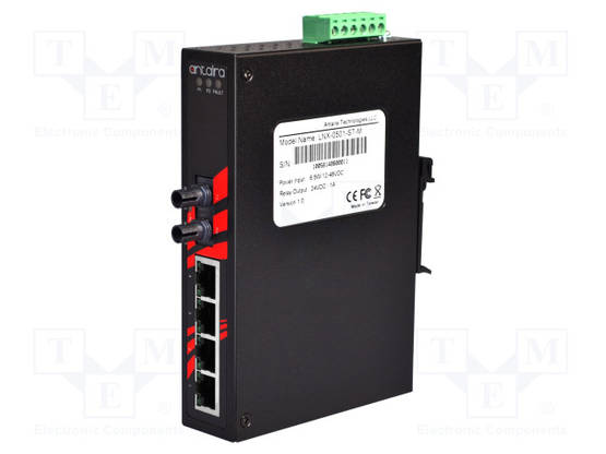 ETHERNET KYTKIN - PORTTIEN LUKU: 5 - 12÷48VDC - RJ45 - Teollisuusverkot - LNX-0501-ST-M - 1