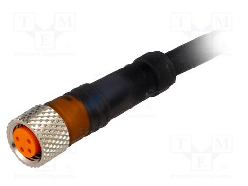 LIITIN: M8 - 5M - NAARAS - PIN: 4 - SUORA - MURTOSUOJALLA,JOHTOJEN KANSSA - M8 liittimet - RKMV4-2255M - 1