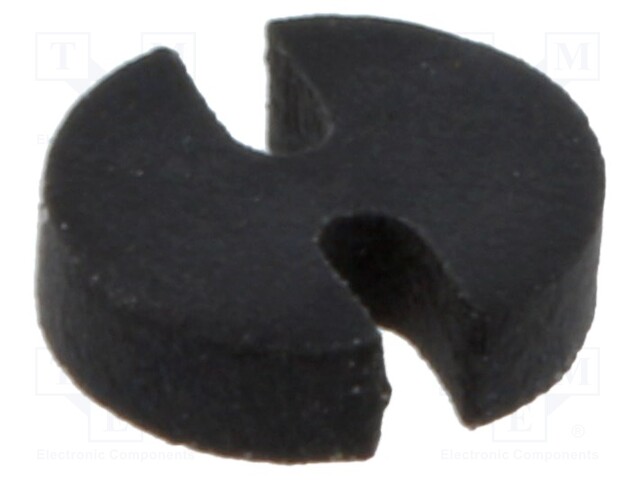 KOROKEHOLKKI - LED - ULKOØ: 3,7MM - ØLED: 3MM - PIT: 1MM - MUSTA - PVC - Asennustarvikkeet - ELM4-1MM - 1
