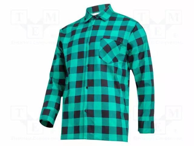 SHIRT - SIZE: M - VIHREÄ - FLANNEL - 170G/M2 - Työ- ja suojavaatteet - LAHTI-LPKF2M - 1
