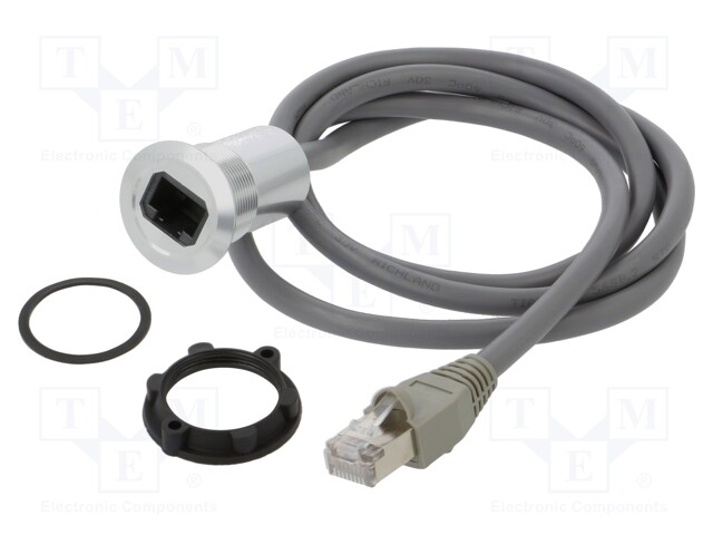 ADAPTERIJOHTO - 1M - RJ45-PISTORASIA,RJ45-PISTOKE - RUNKO: HOPEA - RJ liittimet - RJ45-01-1M - 1