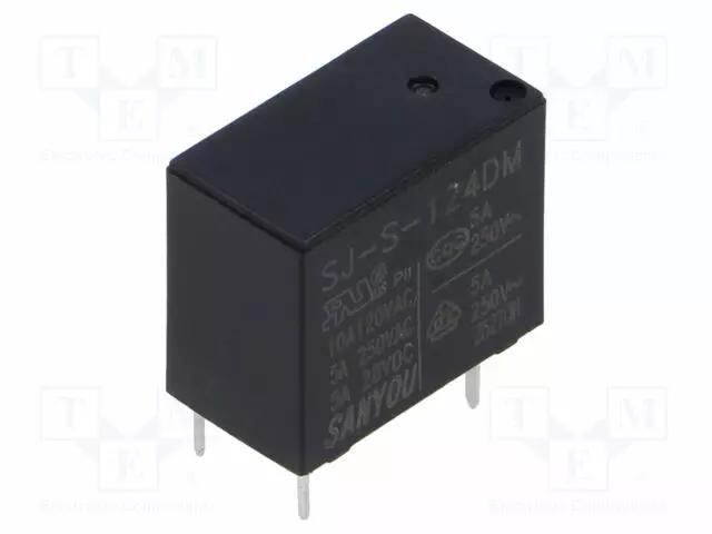 RELE - SPST-NO - UKELAN: 24VDC - 12A - 10A/250VAC - Pienoisreleet - SJ-S-124DM - 1