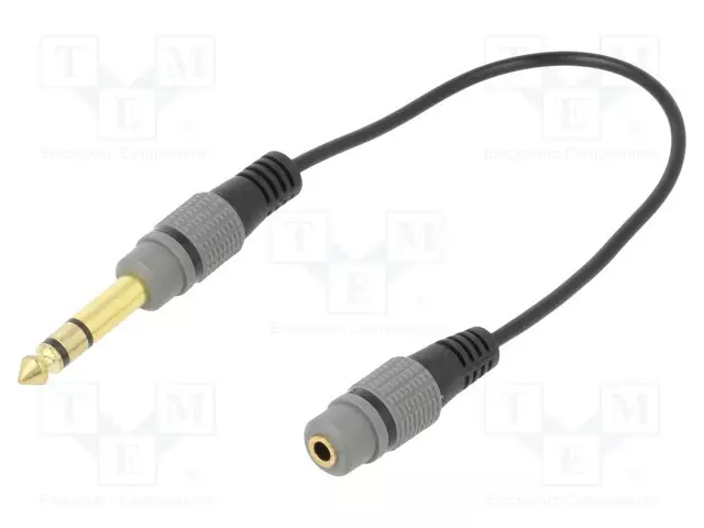 ADAPTERI - 3,5MM JAKKI,JACK 6,3 MM 3PIN PISTOKE - 0,2M - Muut audio-videokaapelit - A-63M35F-0.2M - 1