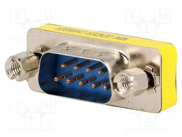 ADAPTERI - D-SUB 9PIN PISTOKE,MOLEMMIN PUOLIN - Tietokonekaapelit ja -adapterit - GCM-9M9M - 1