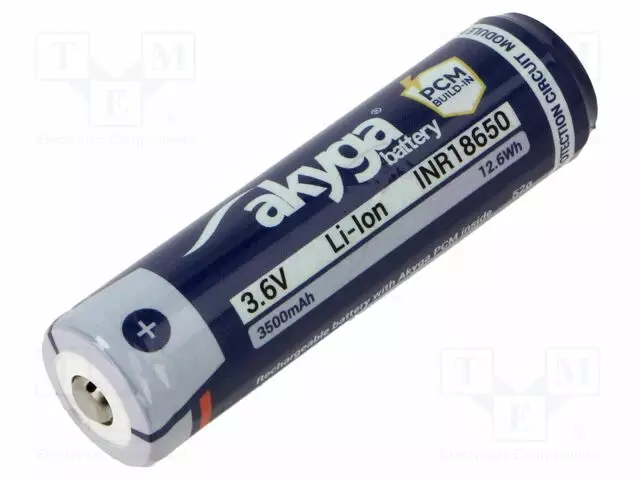 AKKU: LI-ION - 18650,MR18650 - 3,6V - 3500MAH - Ø18,5X69,5MM - 1,5A - Akut - INR18650-35M-PCM - 1