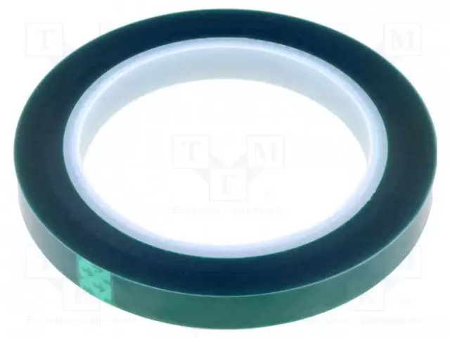 ERISTYSTEIPPI - W: 12MM - L: PAKS.: 0,06MM - VIHREÄ - 70% - Eristysteipit ja -nauhat - 3101-12MM-66M - 1