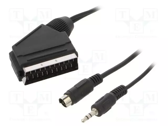 KAAPELI - 5M - MUSTA - PVC - Muut audio-videokaapelit - CCV-4444-5M - 1