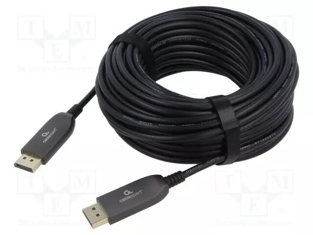 KAAPELI - DISPLAYPORT-PISTOKE,MOLEMMIN PUOLIN - 8K MUSTA - HDMI, DVI, DisplayPort johdot - CC-DP8K-AOC-20M - 1