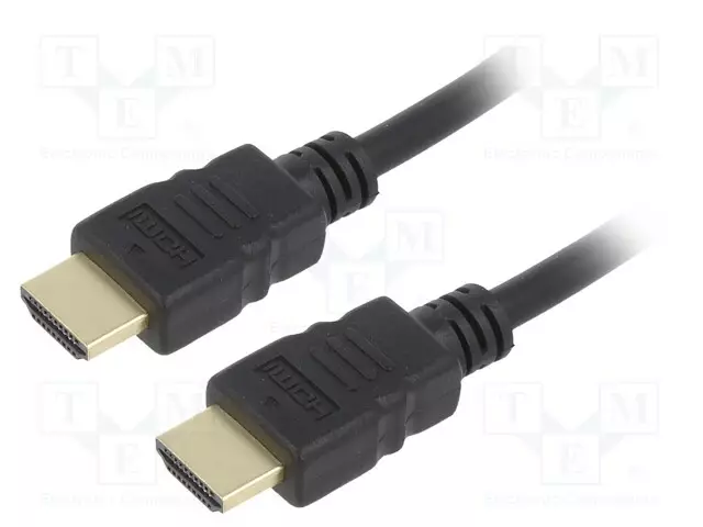 KAAPELI - HDMI-PISTOKE,MOLEMMIN PUOLIN - PVC - HDMI 2.0 - 1M - MUSTA - HDMI, DVI, DisplayPort johdot - CC-HDMI4-1M - 1