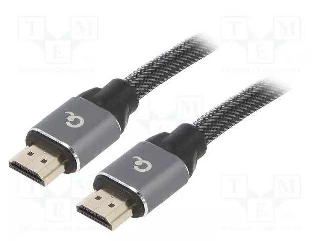 KAAPELI - HDMI-PISTOKE,MOLEMMIN PUOLIN - TEKSTIILI - HDMI 2.0 - 1M - HDMI, DVI, DisplayPort johdot - CCBP-HDMI-1M - 1