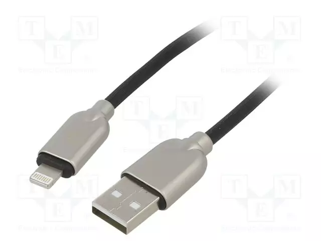 KAAPELI - CABLEXPERT - USB 2.0 - 1M - MUSTA - KUMI - 480MBPS - USB kaapelit ja adapterit - CC-USB2R-AMLM-1M - 1