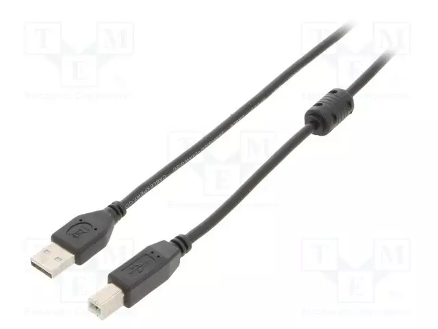 KAAPELI - CABLEXPERT - USB 2.0 - USB A PISTOKE,USB B PISTOKE - 3M - USB kaapelit ja adapterit - CCFB-USB2-AMBM-3M - 1