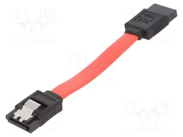 KAAPELI: SATA - SATA-PISTOKE,MOLEMMIN PUOLIN - 0,1M - SATA III - Tietokonetarvikkeet - muut - CC-SATAM-DATA-0.1M - 1