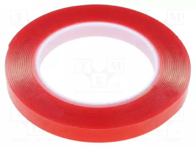 KAKSIPUOLEINEN TEIPPI - W: 12MM - L: 5M - PAKS.: 1MM - KAKSIPUOLINEN - AKRYYLI- - Eristysteipit ja -nauhat - AFTC-5310-12MM-5M - 1