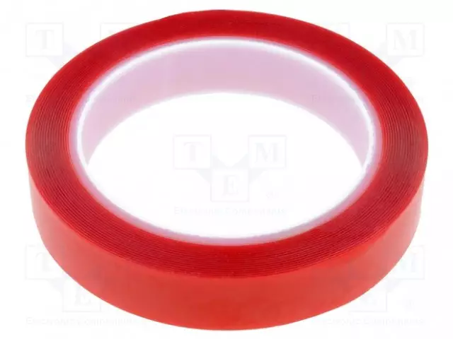 KAKSIPUOLEINEN TEIPPI - W: 19MM - L: 5M - PAKS.: 0,5MM - KAKSIPUOLINEN - Eristysteipit ja -nauhat - AFTC-5305-19MM-5M - 1