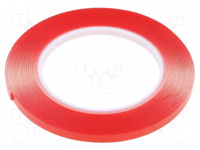 KAKSIPUOLEINEN TEIPPI - W: 6MM - L: 5M - PAKS.: 1MM - KAKSIPUOLINEN - AKRYYLI- - Eristysteipit ja -nauhat - AFTC-5310-6MM-5M - 1