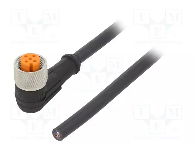 KAAPELI: ANTUREITA/AUTOMATIIKKAA VARTEN - M12 - PIN: 5 - KULMA - Teollisuus anturikaapelit - 120505302-2M - 1