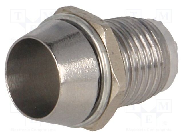 LED-PIDIKE - 5MM - KROMI - MESSINKI - KOVERA - L2: 10MM - LEDkaulukset - RTM-50HB-CHROM - 1