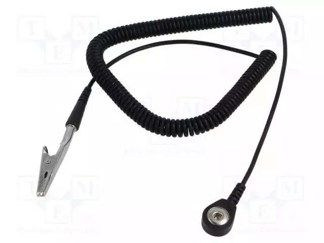 LIITÄNTÄKAAPELI - ESD,KIERRE-1MOHM - 1,5M - ESD lisätarvikkeet - PRZEW-4-BA-1.5M - 1