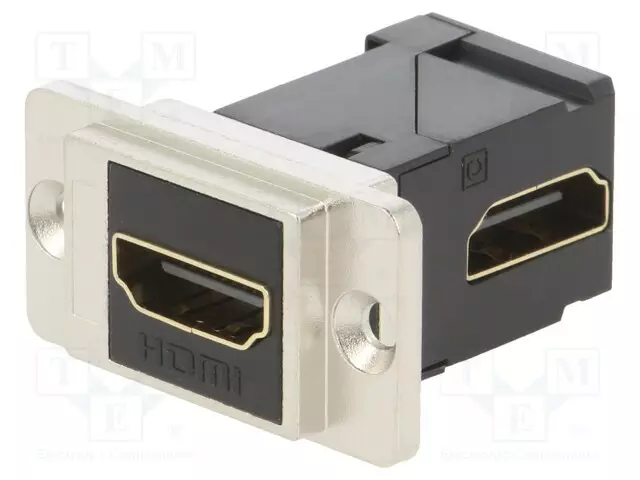 LIITIN - HDMI-PISTORASIA,MOLEMMIN PUOLIN - DUALSLIM - KULLATTU - HDMI liittimet - CP30753M - 1