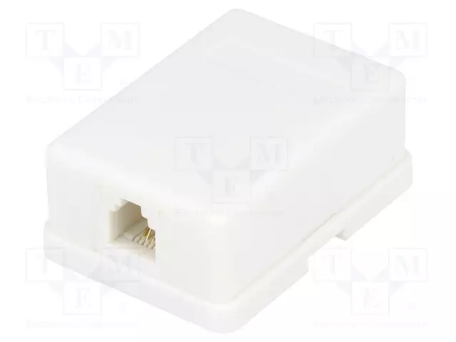 LIITIN: RJ11 - PISTORASIA - 6P4C - H: 58MM - W: 42MM - D: 24MM - RJ liittimet - RJ11GN-M - 1