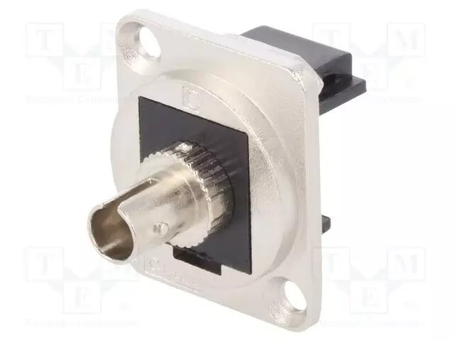 LIITIN: VALOKUITU-SOVITIN - ST,MOLEMMIN PUOLIN - METALLI - FT - Optiset liittimet - CP30218M - 1