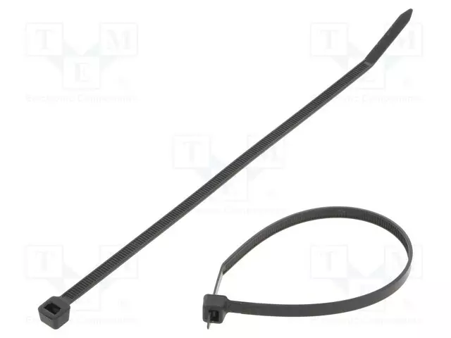 NIPPUSIDE - L: 200MM - W: 4,8MM - MUSTA - POLYAMIDI - 80N - ØMAKS: 50MM - Nippusiteet - BMN2048M - 1