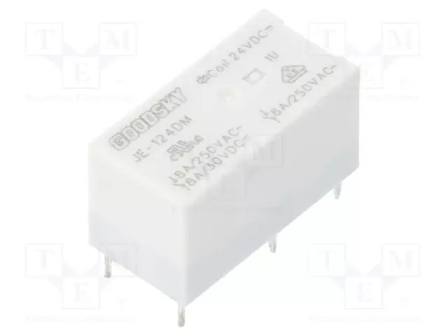 RELE - SPST-NO - UKELAN: 24VDC - 8A/250VAC - JE - Pienoisreleet - JE-124DM - 1