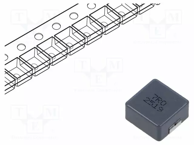 SMD KURISTIN 7UH - ±20% - M - 13,5X12,5X6,2MM - Kuristimet - JRPI1265M-7R0M - 1