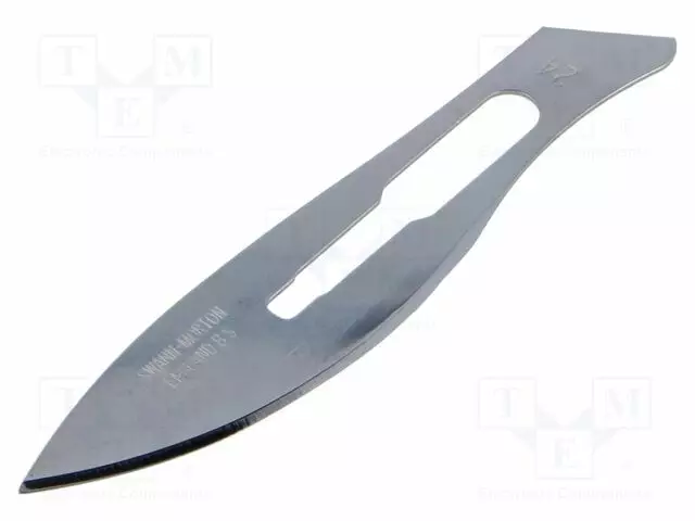 TERÄ - TERÄN PIT: 51MM - W: 10,2MM - PAKS.: 0,4MM - 100KPL - Sakset ja puukot - 424-SM - 1