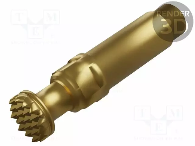 TESTAUSNEULA - VIETEREIDEN MURTOSUOJA: 2MM - 2,5MM - 50A - KULLATTU - 2N - Mittausneulat - HCT2002CG03M - 1