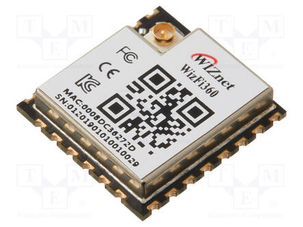 WIFI MODUULI - UART - SMD - 17X16X3MM - 2MBPS - IoT (WiFi/Bluetooth) moduulit - WIZFI360-CON - 1