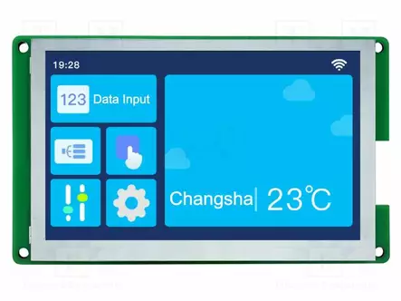 TFT NÄYTTÖ - 4,3" - 480X800 - VALAISTUS: LED - 16MBFLASH - RGB - 300CD/M2 - Älykkäät näytöt - DMG80480T043-01WN - 1