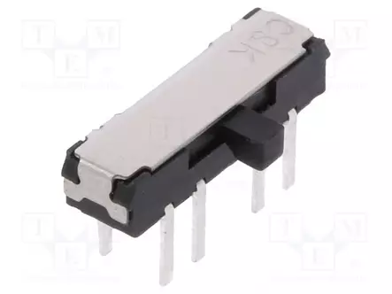 LIUKUKYTKIN - AS: 2 - DP3T - 0,3A/6VDC - ON-ON - THT - LÄHDÖT: JUOTTOON - Mikrokytkimet - JS203011AQN - 1