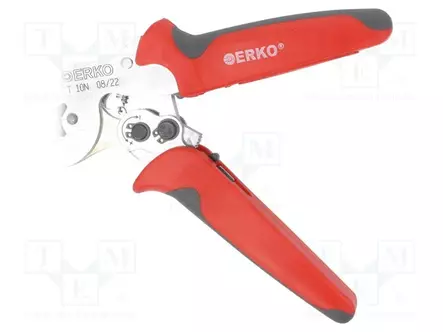 PURISTUSTYÖKALU - ERISTETYT PÄÄTEHOLKIT - 0,5÷10MM2 - Krimppauspihdit kaapelipäätteisiin - ER-T10N - 2