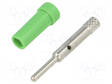 LABORATORY CONNECTOR: 2MM BANANA - SOCKET - 10A - 70VDC - 24.5MM - 2MOHM - Banaanijatkoliittimet - EPB6053NI-GN - 1