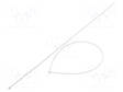 NIPPUSIDE - L: 650MM - W: 4,8MM - LUONNOLLINEN - POLYAMIDI - 222N - Nippusiteet - FIX-S-4.8X650N - 1