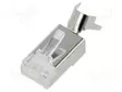 LIITIN: RJ45 - PISTOKE - PIN: 8 - CAT: 6A - SUOJATTU - 8P8C - JOHTOON - RJ liittimet - MHRJC6AR222N - 1