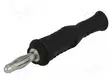 LABORATORY CONNECTOR: 4MM BANANA - PLUG - 36A - 30VAC - 60VDC - MUSTA - Banaaniliittimet 4mm - PJP1069-PRO-N - 1