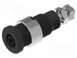 LABORATORY CONNECTOR: 2MM BANANA - SOCKET - MUSTA - M3 SCREW - Banaanijatkoliittimet - PJP228-4-C-N - 1