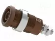 LABORATORY CONNECTOR: 4MM BANANA - SOCKET - 25A - BROWN - M4 - 34MM - Banaanijatkoliittimet - PJP3265-C-BN - 1