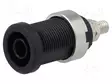 LABORATORY CONNECTOR: 4MM BANANA - SOCKET - 1KV - 36A - MUSTA - Banaanijatkoliittimet - PJP3265-I-N - 1