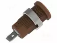 LABORATORY CONNECTOR: 4MM BANANA - SOCKET - BROWN - FASTON TERMINAL - Banaanijatkoliittimet - PJP3274-C-BN - 2