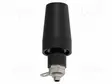 LABORATORY CONNECTOR: 4MM BANANA - SOCKET - 36A - MUSTA - M6 - 43.3MM - Banaanijatkoliittimet - PJP3283-F-N - 1