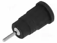 LABORATORY CONNECTOR: 4MM BANANA - SOCKET - 36A - MUSTA - INSULATED - Banaanijatkoliittimet - PJP3287-N - 2