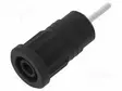 LABORATORY CONNECTOR: 4MM BANANA - SOCKET - 36A - MUSTA - INSULATED - Banaanijatkoliittimet - PJP3287-N - 1