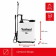 BACKPACK SPRAYER - 16 L - Puutarhaletkut, liittimet ja kastelu - DT20016N - 6