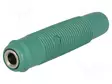 LABORATORY CONNECTOR: 4MM BANANA - SOCKET - 60VDC - 16A - VIHREÄ - 3MOHM - Banaanijatkoliittimet - KUN30GN - 1