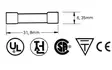 FUSE 6.35 x 32mm FAST 0.25A (10pcs/box) - Lasiputkisulakkeet - 6FF025N - 2